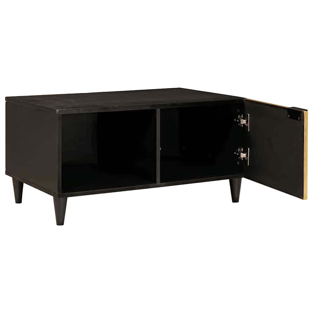 Coffee Table Black and Gold 80 x 50 x 40 cm